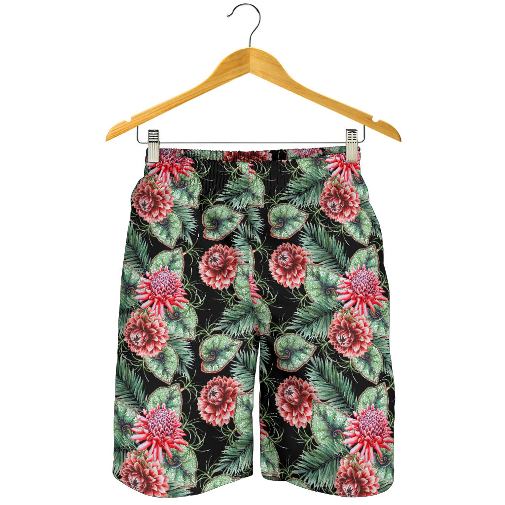 Dahlia Pattern Print Design DH06 Mens Shorts