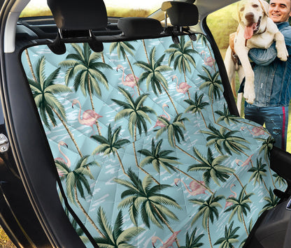 Palm Tree Pattern Print Design PT05 Rear Dog  Seat Cover