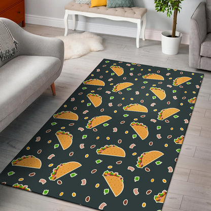 Taco Pattern Print Design TC02 Area Rugs