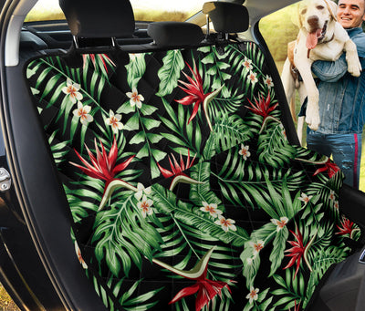 Bird Of Paradise Pattern Print Design BOP05 Rear Dog  Seat Cover