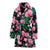 Orchid Pink Pattern Print Design OR06 Women Bathrobe