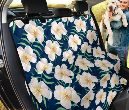 Pink Plumeria Pattern Print Design PM016 Rear Dog  Seat Cover
