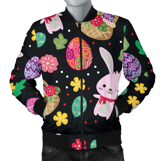 Easter Eggs Pattern Print Design RB05 Men Bomber Jacket