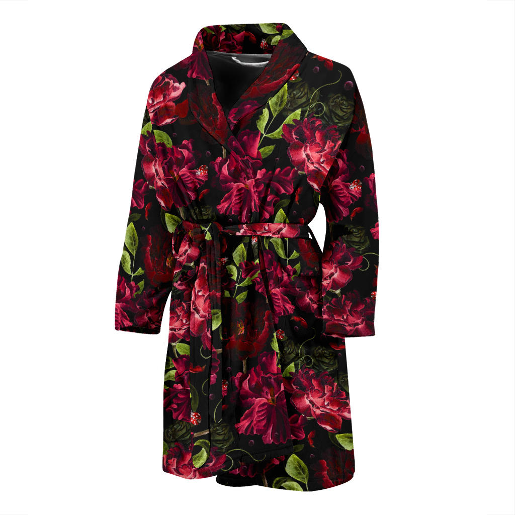 Iris Pattern Print Design IR03 Men Bathrobe