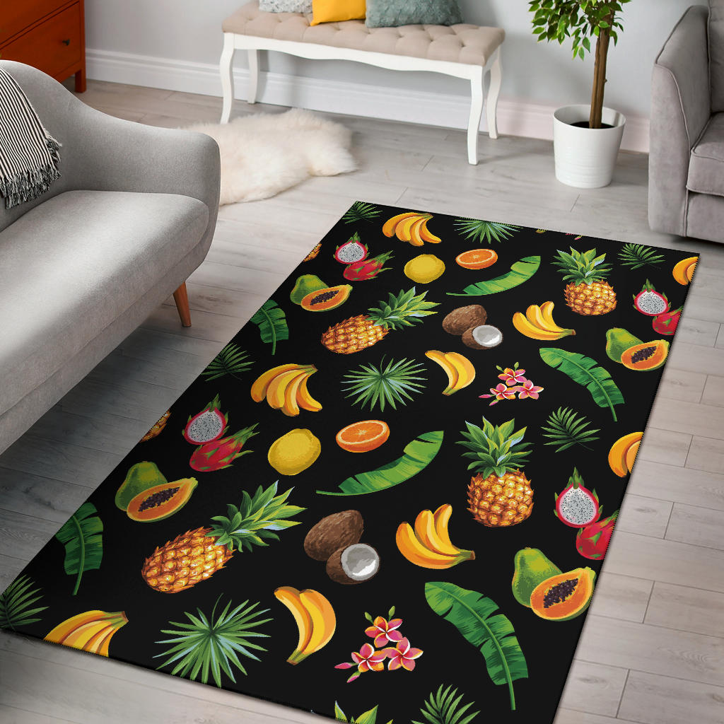 Tropical Fruits Pattern Print Design TF03 Area Rugs – JorJune