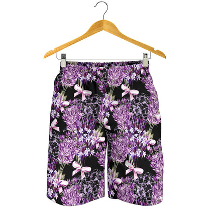 Lavender Pattern Print Design LV06 Mens Shorts