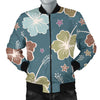 Hibiscus Pattern Print Design HB033 Men Bomber Jacket