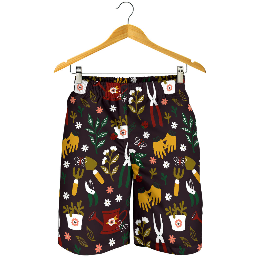 Gardening Pattern Print Design G05 Mens Shorts
