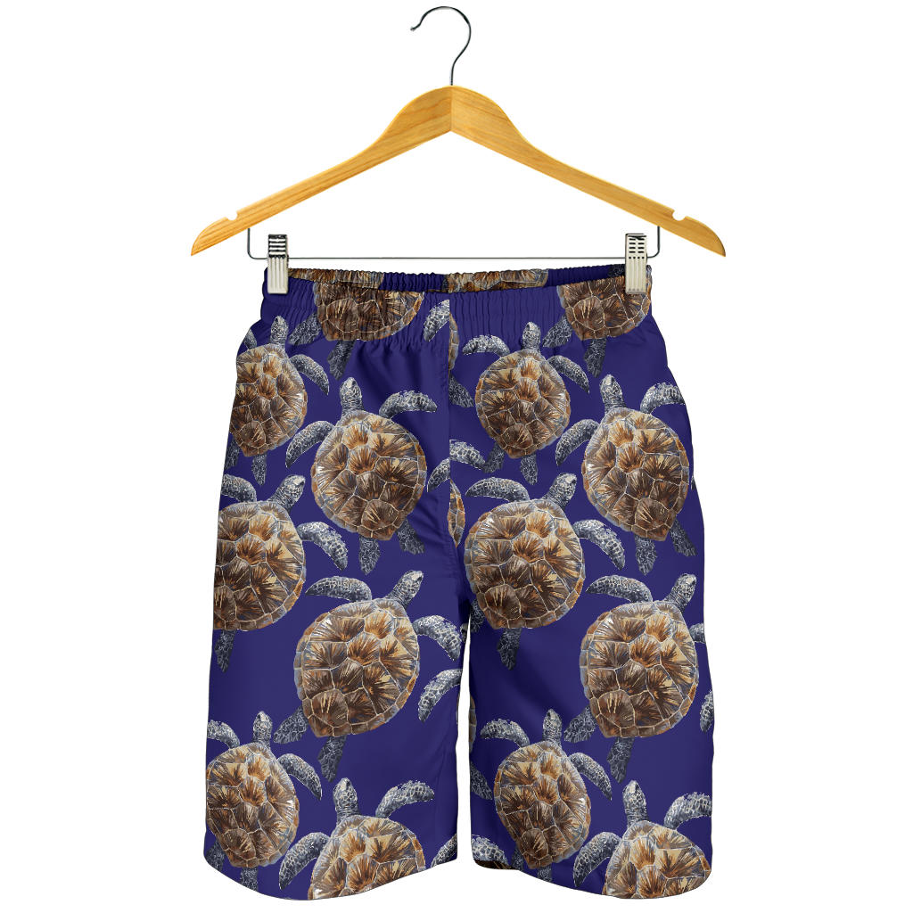 Sea Turtle Pattern Print Design T05 Mens Shorts