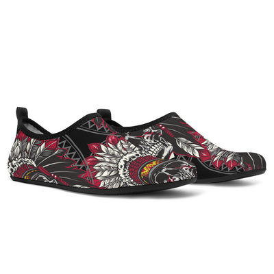 Native Indian Skull Aqua Water Shoes