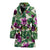 Magnolia Pattern Print Design MAG07 Women Bathrobe