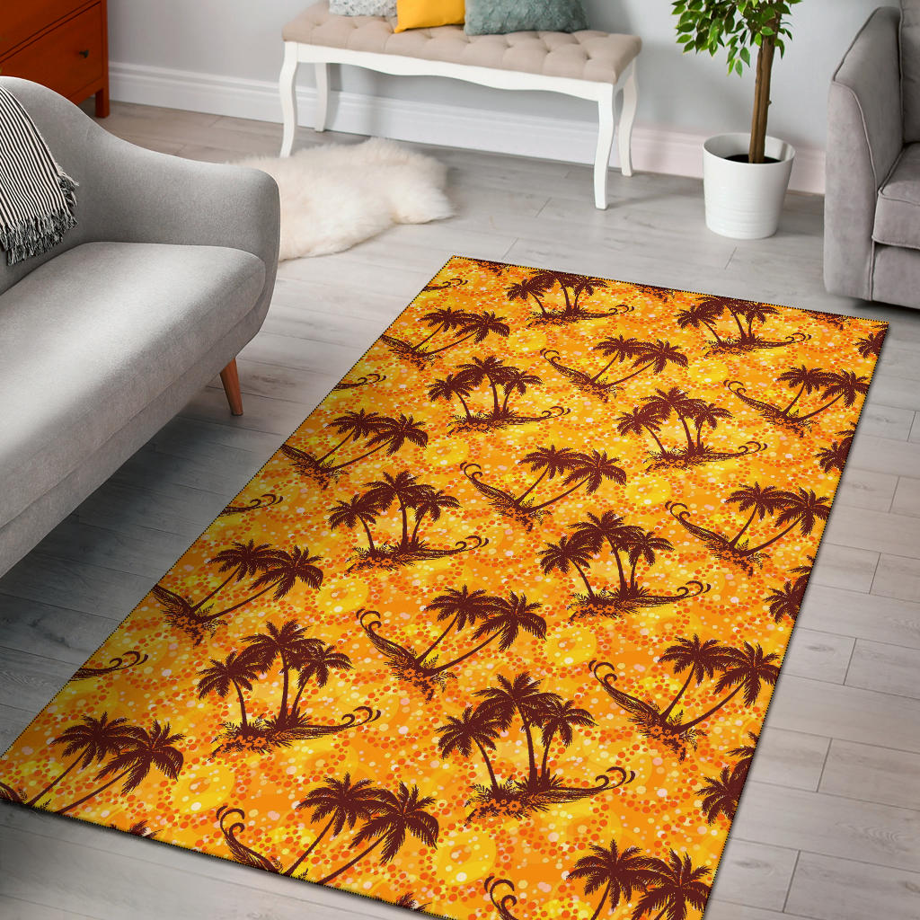 Palm Tree Pattern Print Design PT012 Area Rugs