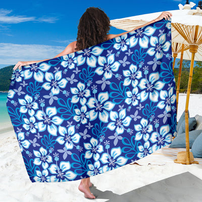 Hibiscus Pattern Print Design HB04 Sarong Pareo Wrap