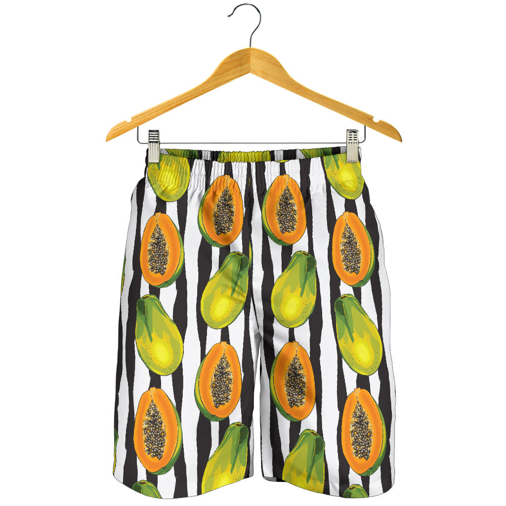 Papaya Pattern Print Design PP01 Mens Shorts
