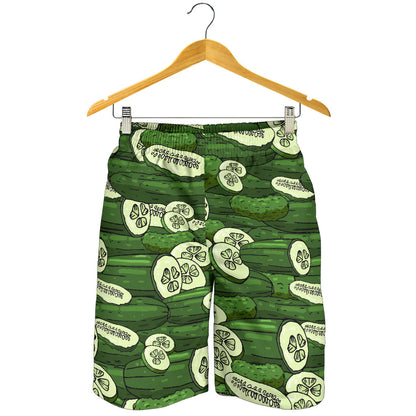 Cucumber Pattern Print Design CC01 Mens Shorts