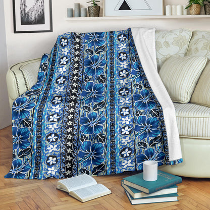Hawaiian Themed Pattern Print Design H012 Fleece Blanket
