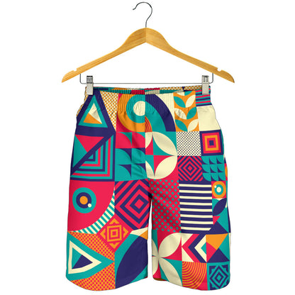Mosaic Pattern Print Design 03 Mens Shorts