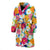 Daisy Pattern Print Design DS05 Men Bathrobe