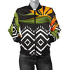 Bird Of Paradise Pattern Print Design BOP07 Women Bomber Jacket