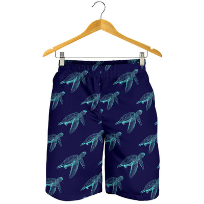 Sea Turtle Pattern Print Design T04 Mens Shorts