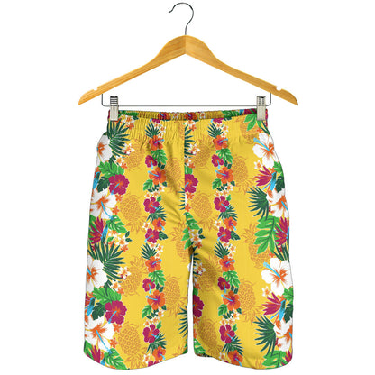 Hawaiian Themed Pattern Print Design H09 Mens Shorts