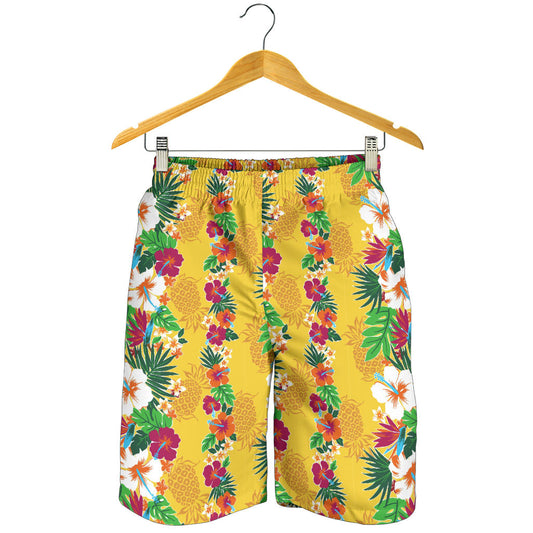 Hawaiian Themed Pattern Print Design H09 Mens Shorts