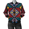 African Pattern Print Design 08 Women's Bomber Jacket