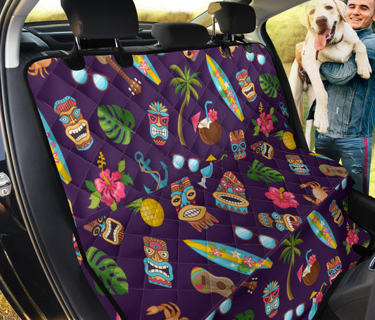 Hawaiian Themed Pattern Print Design H024 Rear Dog  Seat Cover