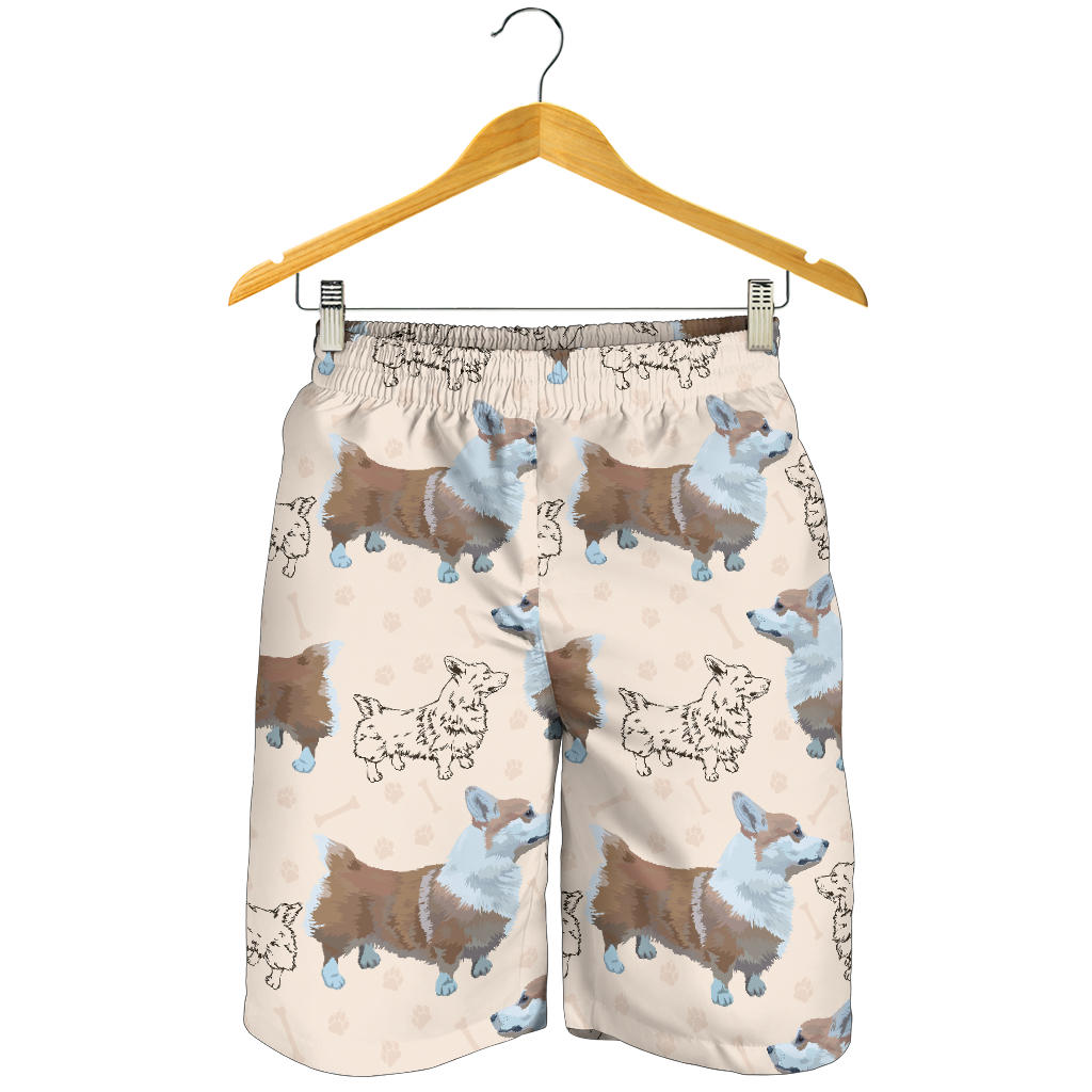 Pembroke Welsh Corgis Pattern Print Design A03 Mens Shorts