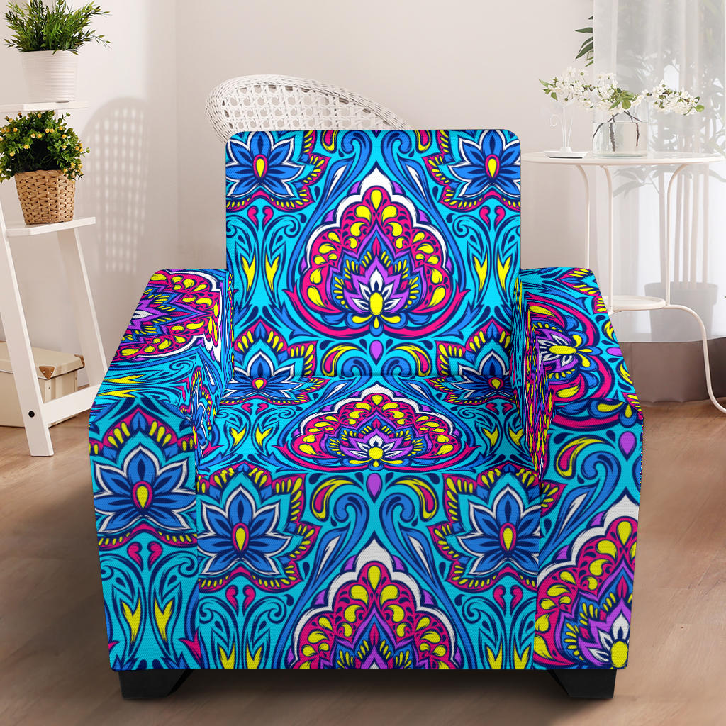 lotus Boho Pattern Print Design LO010 Armchair Slipcover