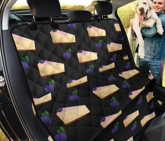 Cheesecake blueberry Pattern Print Design CK01 Rear Dog  Seat Cover