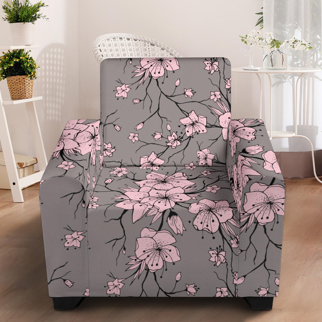 Cherry Blossom Pattern Print Design CB05 Armchair Slipcover