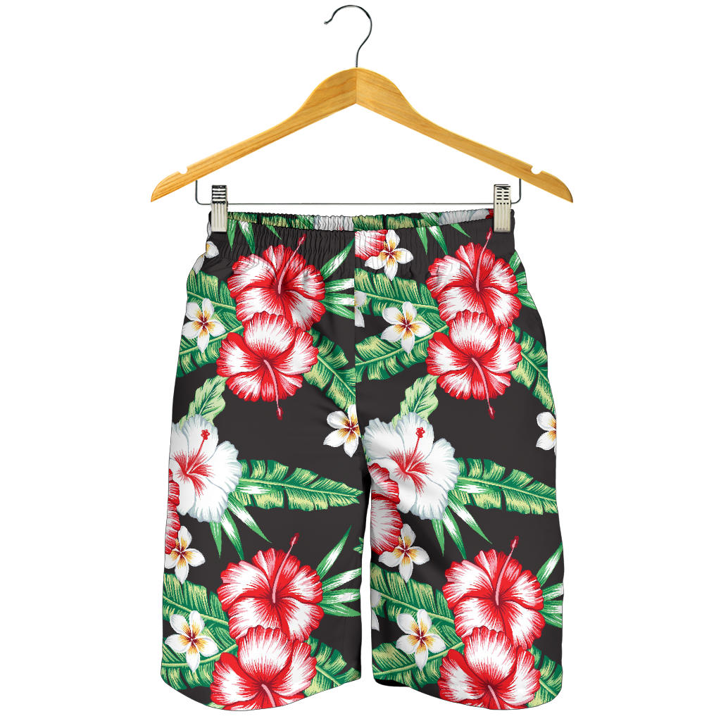 Hawaiian flower tropical leaves Mens Shorts