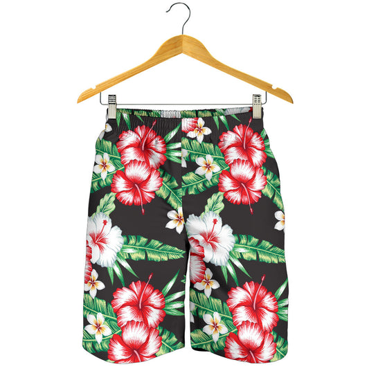 Hawaiian flower tropical leaves Mens Shorts