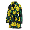 Daffodils Pattern Print Design DF03 Women Bathrobe