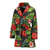 Tropical Flower Pattern Print Design TF04 Women Bathrobe