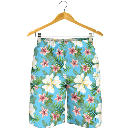 Plumeria Pattern Print Design PM028 Mens Shorts