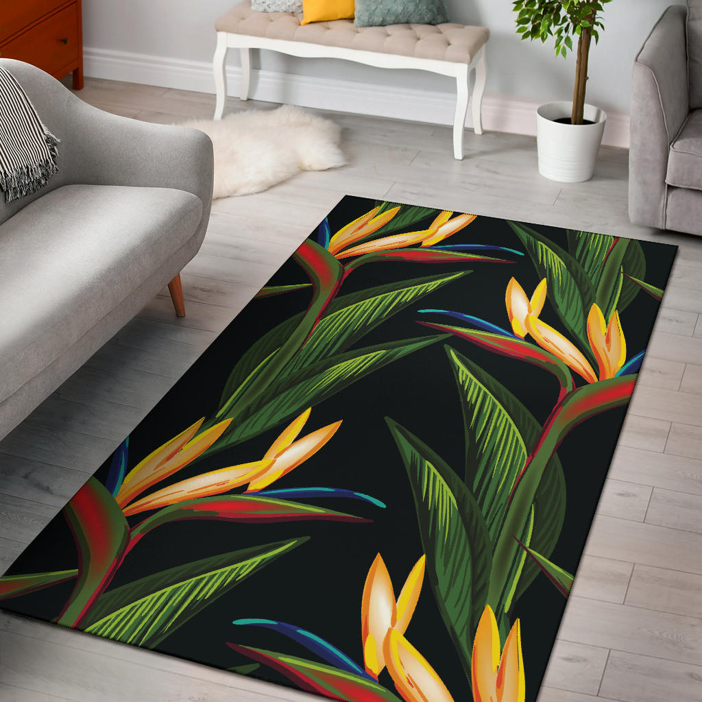 Bird Of Paradise Pattern Print Design BOP012 Area Rugs