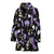 Lavender Pattern Print Design LV04 Women Bathrobe