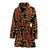 Heliconia Pattern Print Design HL05 Women Bathrobe