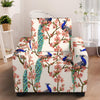 Cherry Blossom Peacock Armchair Slipcover