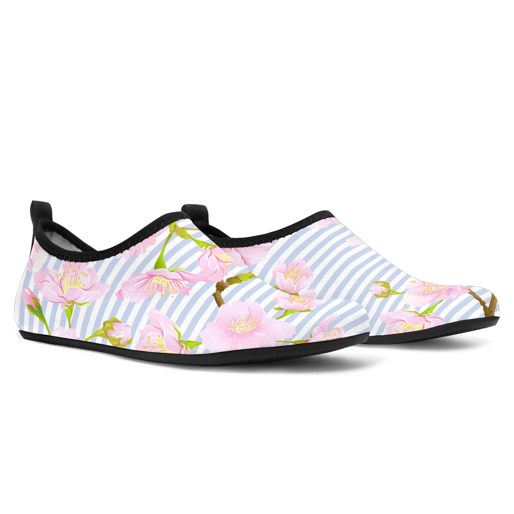 Pink Cherry Blossom Sakura Aqua Water Shoes