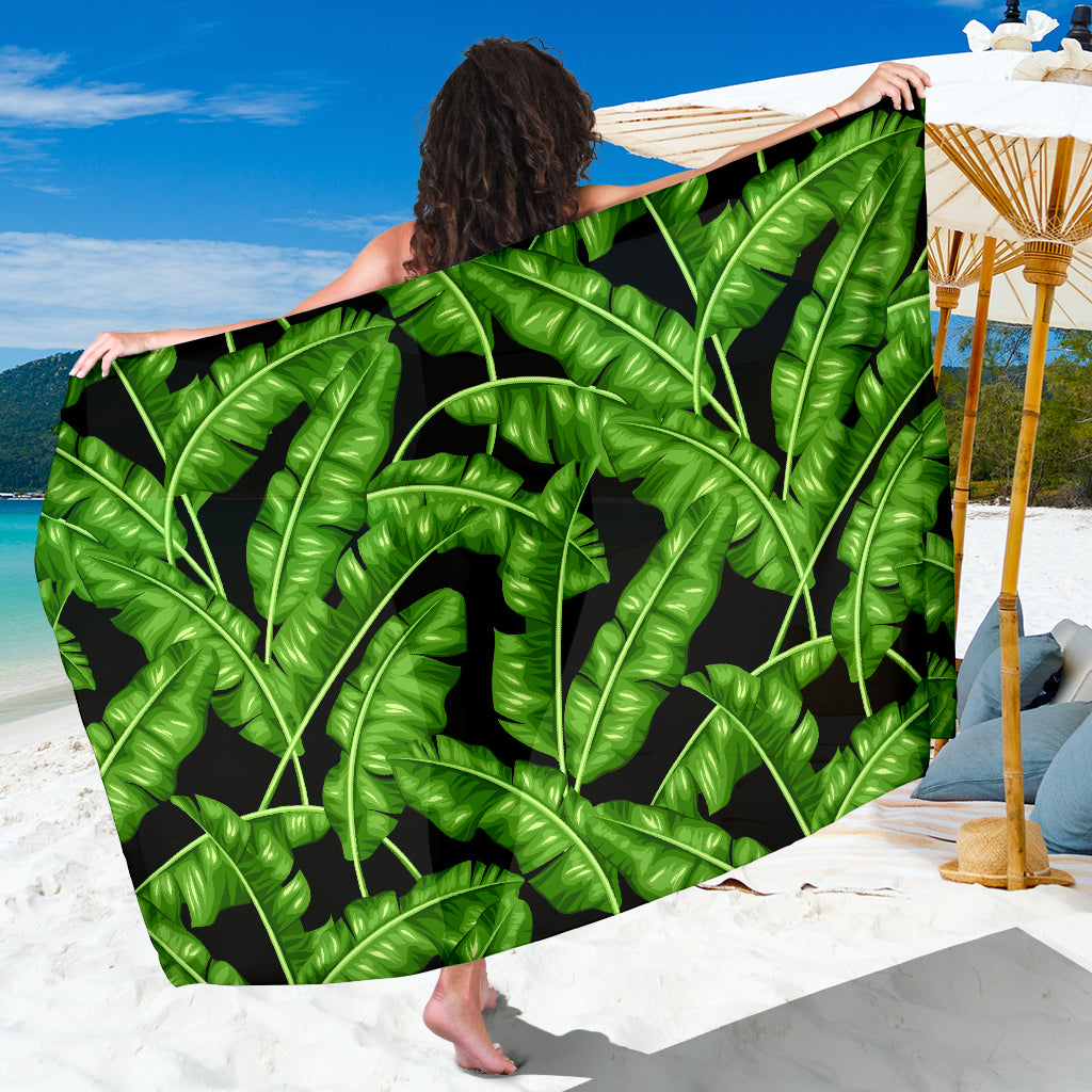 Banana Leaf Pattern Print Design BL01 Sarong Pareo Wrap