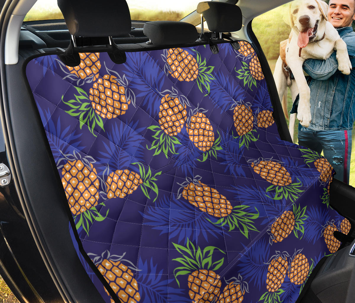 Pineapple Pattern Print Design PP02 Rear Dog  Seat Cover