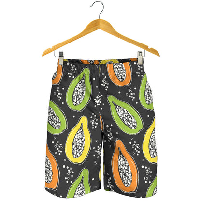 Papaya Pattern Print Design PP05 Mens Shorts
