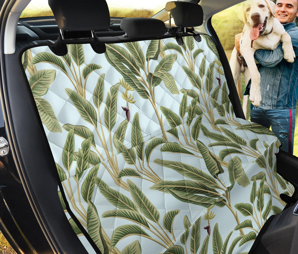 Banana Leaf Pattern Print Design BL03 Rear Dog  Seat Cover