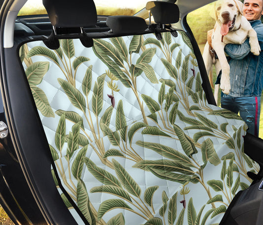 Banana Leaf Pattern Print Design BL03 Rear Dog  Seat Cover
