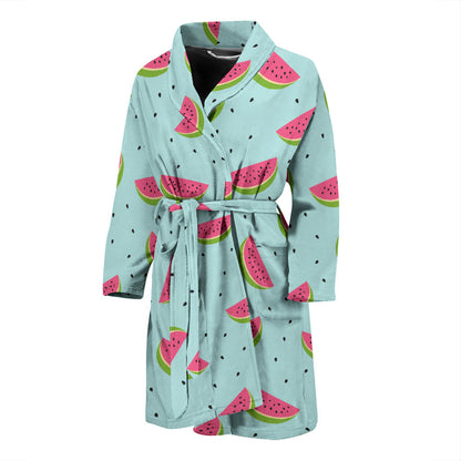 Watermelon Pattern Print Design WM06 Men Bathrobe