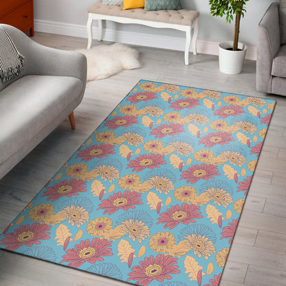 Gerberas Pattern Print Design GB04 Area Rugs