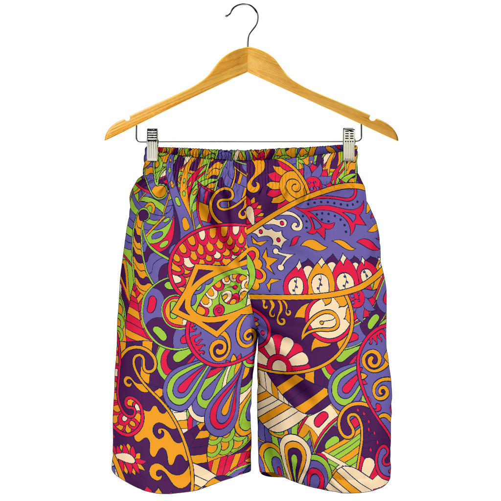 Funky Retro Pattern Print Design A04 Mens Shorts